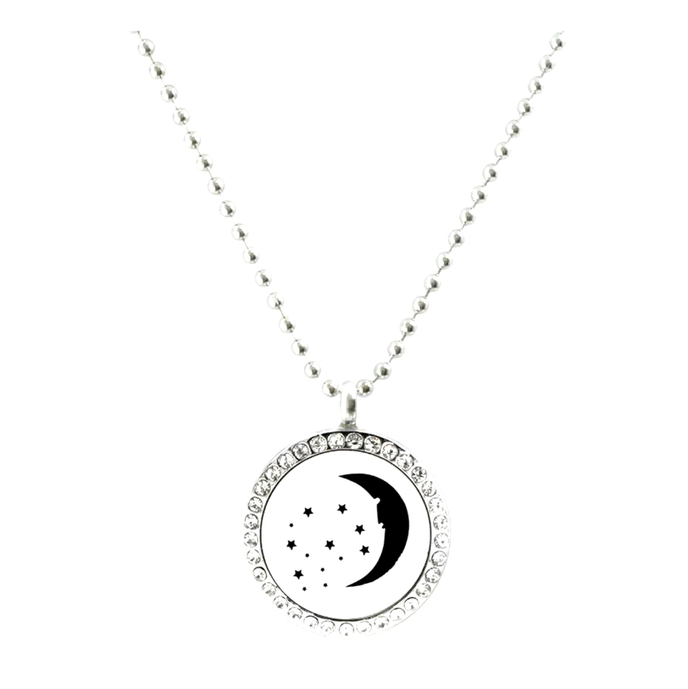 Moon & Stars aromatherapy locket necklace ✨